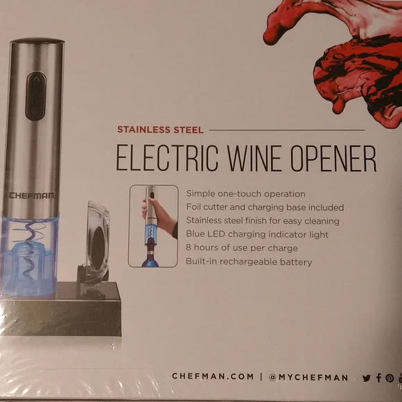 CHEFMAN electric wine opener - Picture 4 of 4